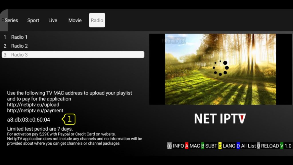 net iptv hdnetro