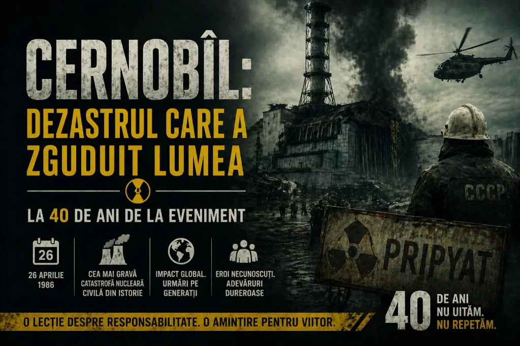 Cernobîl: 40 de ani de la dezastrul care a zguduit lumea — Discovery și National Geographic aduc documentare speciale pe 26 aprilie