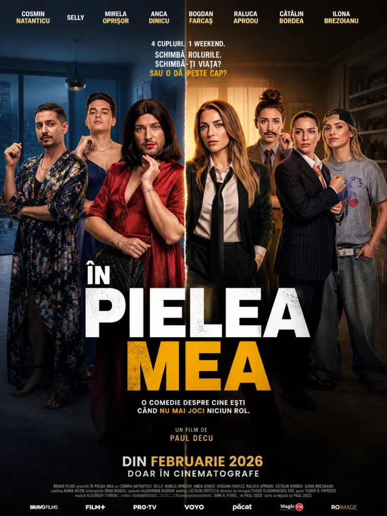 În pielea mea (2026) — Comedia românească cu IMDb 8.5 care a făcut sălile să explodeze de râs: schimb de roluri între 4 cupluri